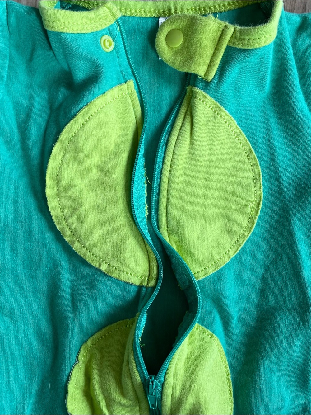 SOZO Baby Cotton Wearable Blanket Sleep Sack 0-6 Months Green Sweet Pea Zip-Up - Picture 4 of 8